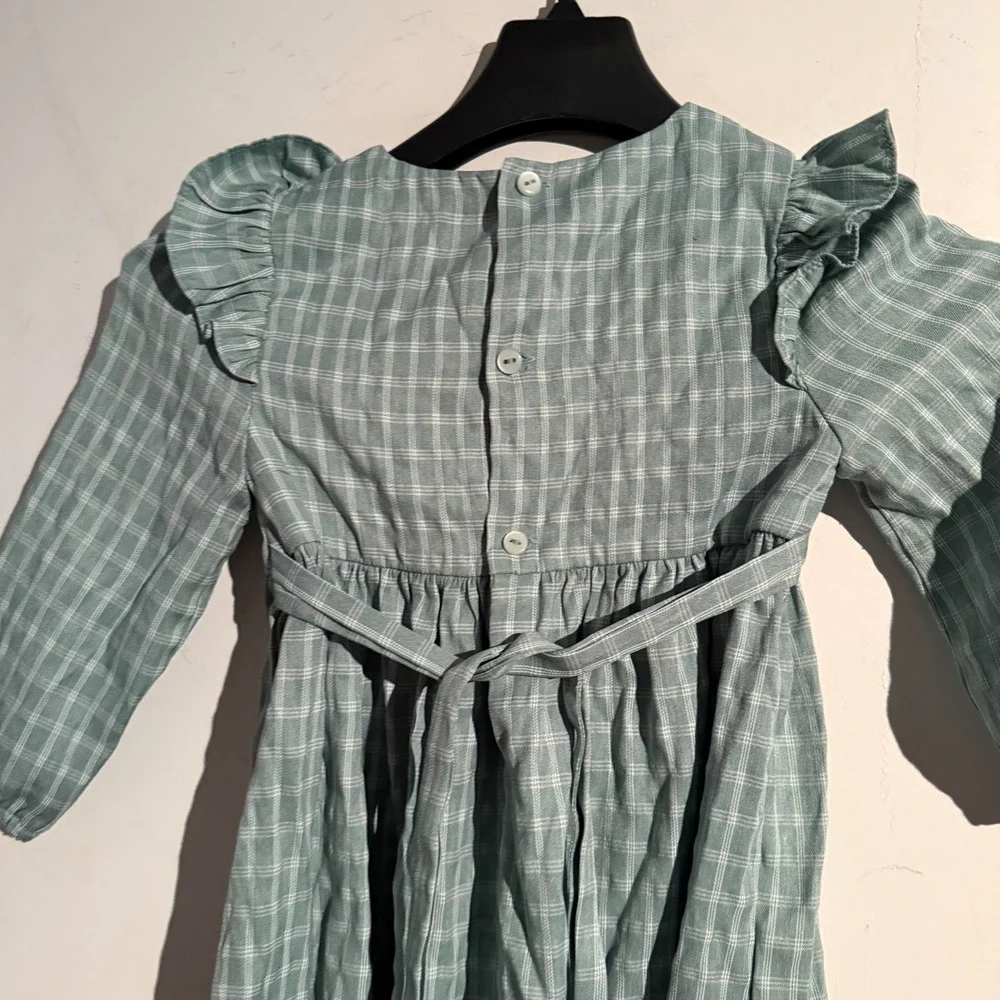 Toddler Girls Edgehill Collection 4T‎ Dress Gingham Flutter Ruffle
